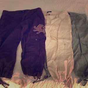EXPRESS cargo capris (lot of 3)