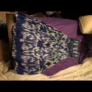 Blue toned summer beach dress