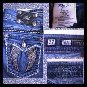 Like New Angel Wing Miss Me Jeans!
