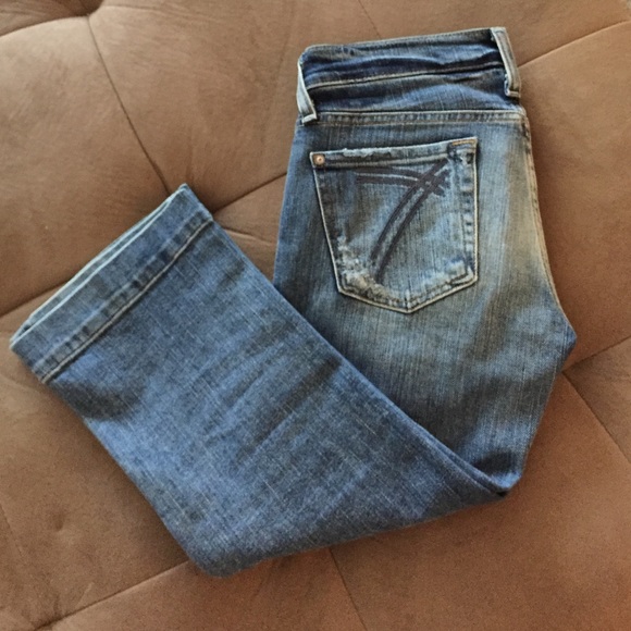 7 For all mankind cropped Dojo Jeans - Picture 5 of 8