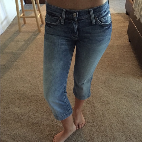 7 For all mankind cropped Dojo Jeans - Picture 7 of 8