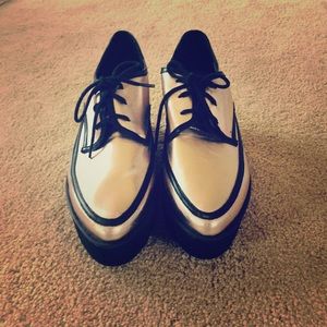 Asos Gold Platform Shoes