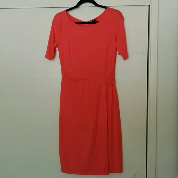 Ann Taylor Pink Twist Wrap Dress 4