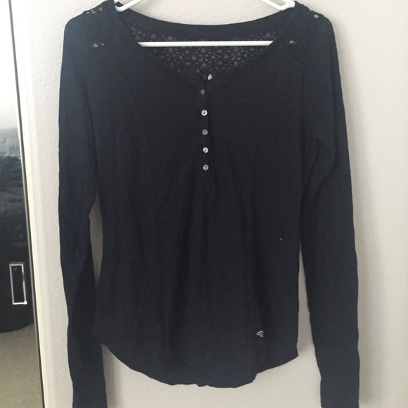 Navy Blue Hollister Long Sleeve