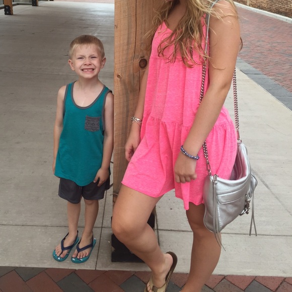 TOPSHOP pink and white dress - Picture 3 of 4