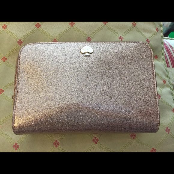 BNWT Kate Spade Rose Gold Glitterbug Large Aspen