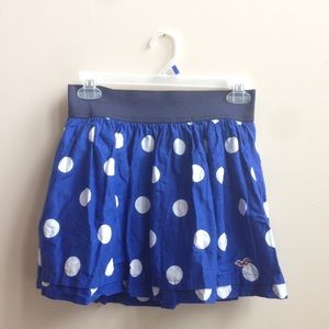 Blue Polka Dot skirt DISCOUNT SHIPPING