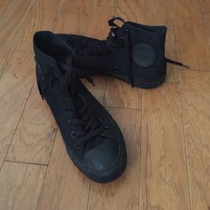 All black converse