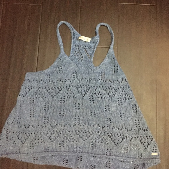 Baby blue Hollister top