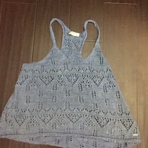 Baby blue Hollister top