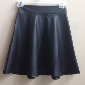 Black "Leather" Skirt