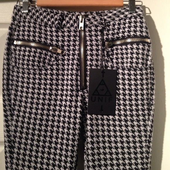 Unif high waist houndstooth pants