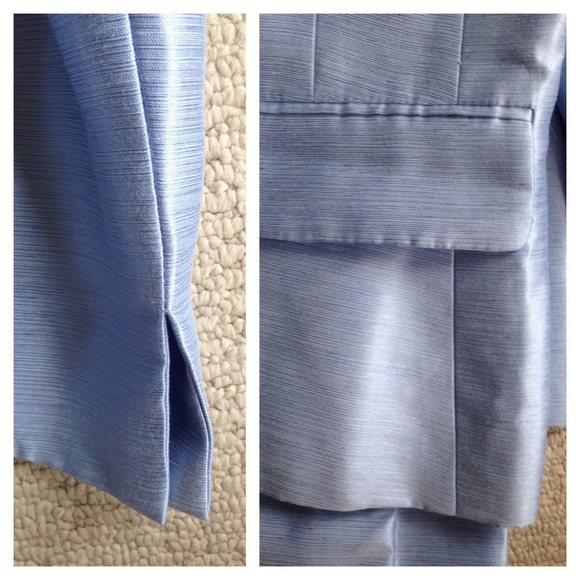 Light blue Kasper Skirt/Jacket. - Picture 2 of 4