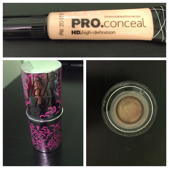 LAGirlConcealer,Benefit(mini)Fakeup and Sigma base