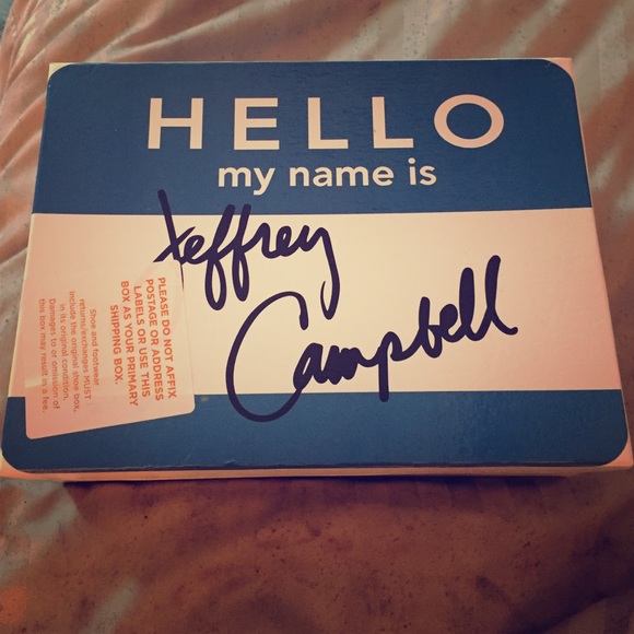 Jeffery Campbell Daphne open toe platform in grey