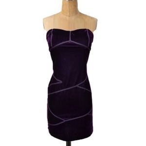 NYE Velvet Strapless Dress
