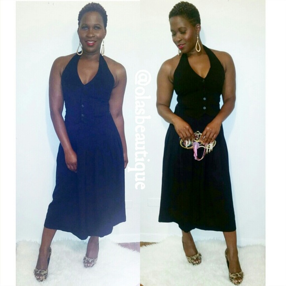 Black A-line full skirt
