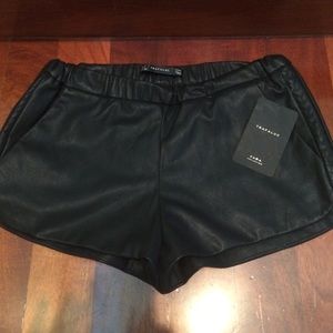 Zara Trafaluc leather shorts