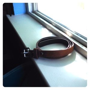 Thin brown belt