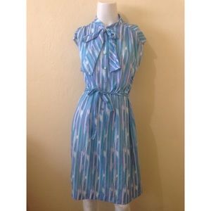 Vintage blue dress 60s style