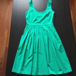 Alex + Alex Jade green fit and flair dress