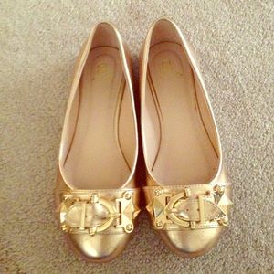 Adorable Rose gold flats from shoedazzle