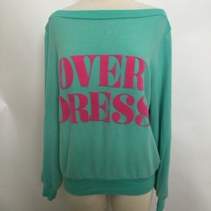 NWT Auth Wildfox Overly Dressed Sweater
