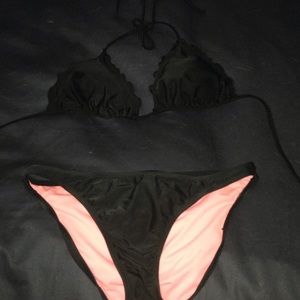 Black and Pink bikini