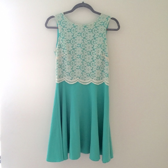 Mint lace dress