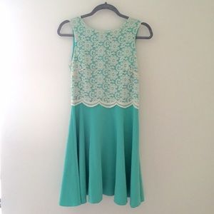 Mint lace dress