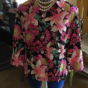 Flowery jacket/top