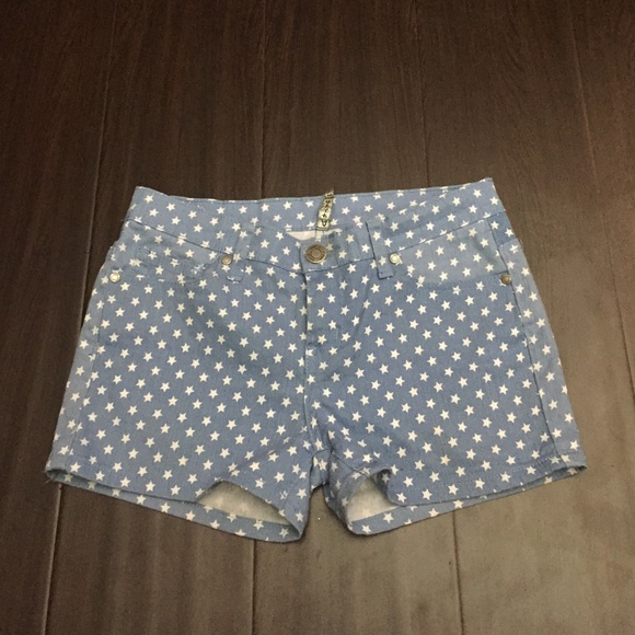 Baby blue shorts