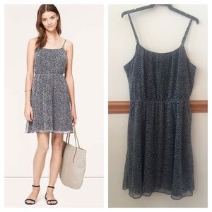LAST CHANCE LOFT Speckled Chiffon Cami Dress