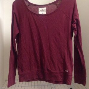 Hollister HCO maroon sweater top!