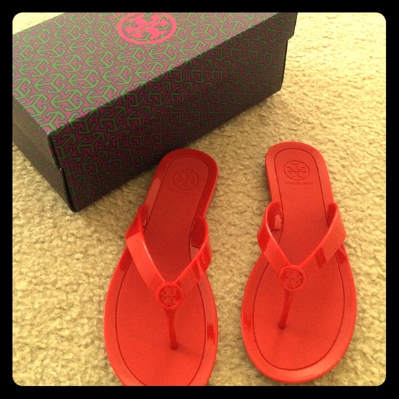 Tory burch red sandals