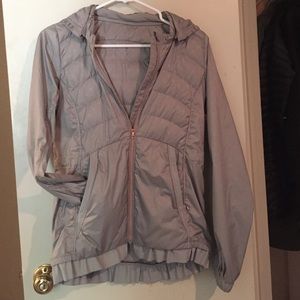 Lululemon light grey jacket size 6
