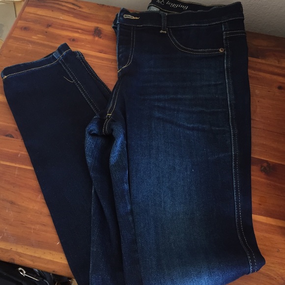 NY&co dark skinny jeans size 10