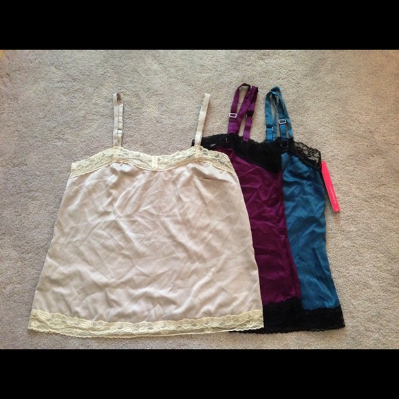 Satin Camisoles, Bundle of Three
