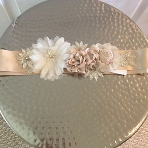 Champaign Embellished Sash