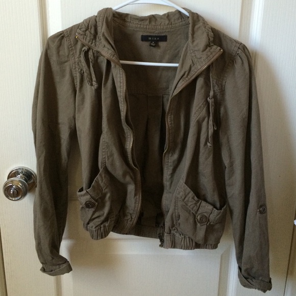 Olive army jacket.