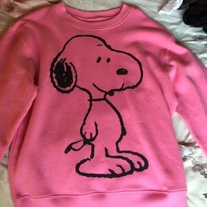 Baby pink Snoopy sweatshirt