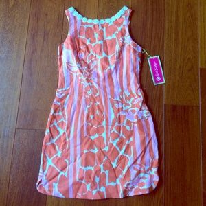 Lilly for Target Giraffe Print Shift Dress, size 2