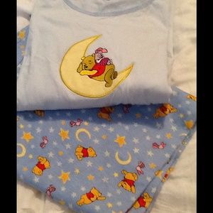 Pooh Bear Long Sleeve Shirt and Pant Pajamas!