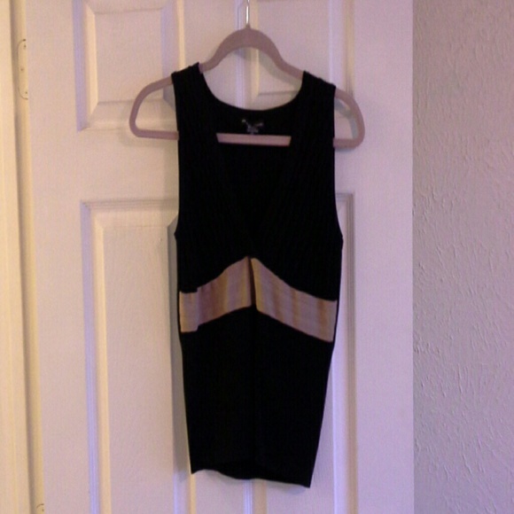 New York & Co black and brown stretchy tank