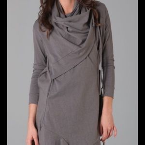 JNBY gray knit convertible cardigan