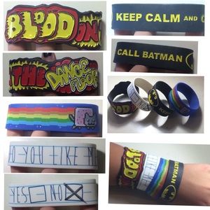 Rubber bracelets