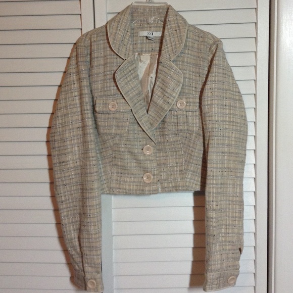 cropped plaid jacket