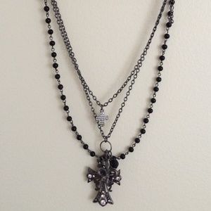 Layered Cross Necklace