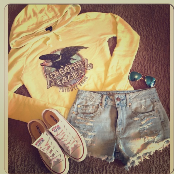 90’s Grunge concert tee hoodie