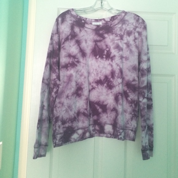 Garage tie dye crew neck sweatshirt